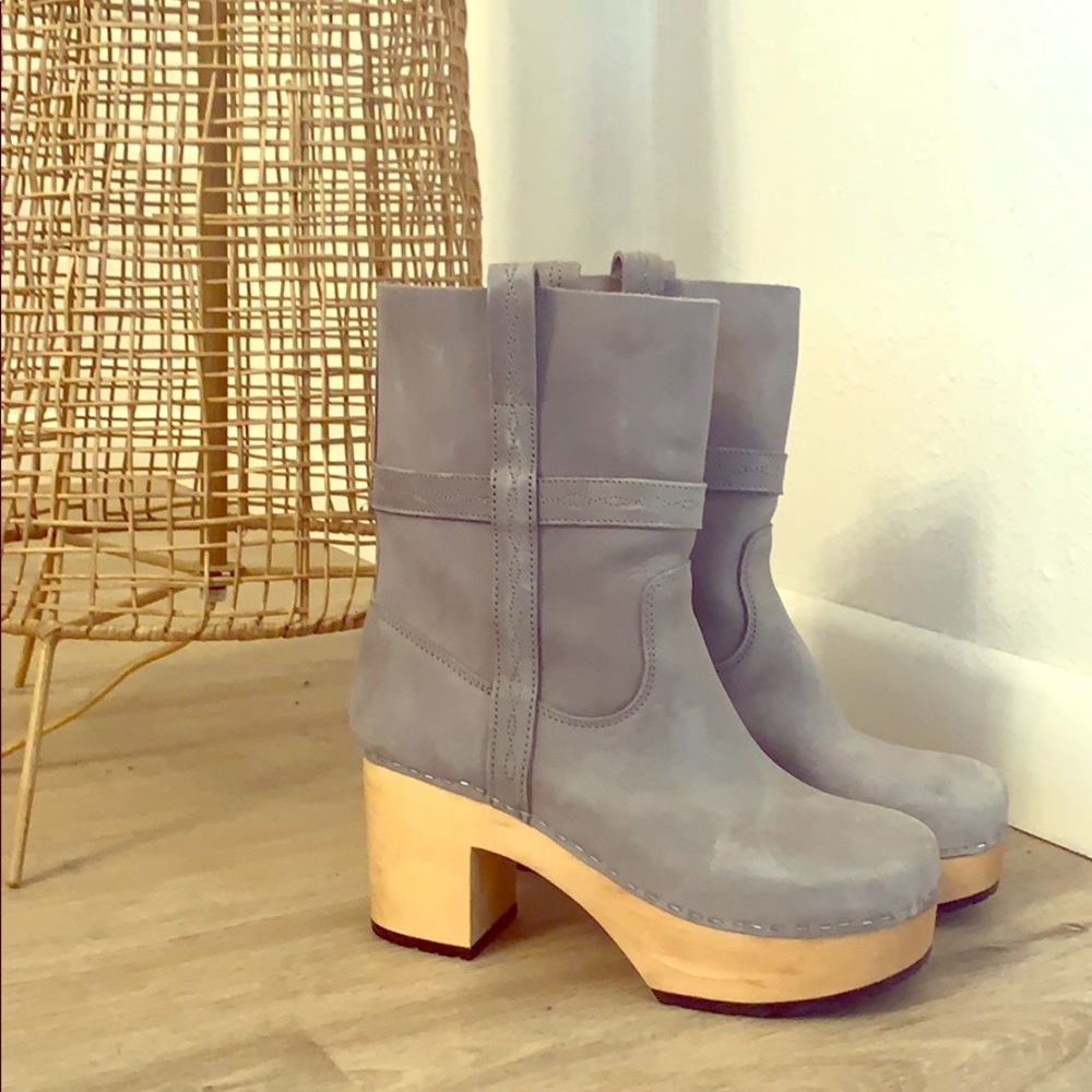 Swedish Hasbeens - gray boots size 37